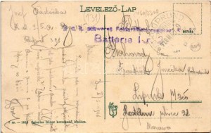 1918 Borgóprund, Borgó-Prund, Prundu Bargaului; látkép. Sajovics Izidor kiadása / general view + 