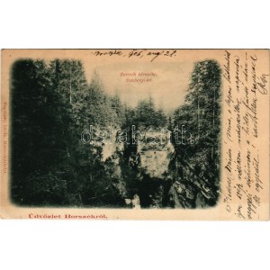 1906 Borszék, Borsec; Széchenyi-kő. Bogdánffy István kiadása / rock (fl)