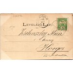 1906 Borszék, Borsec; Széchenyi-kő. Bogdánffy István kiadása / rock (fl)