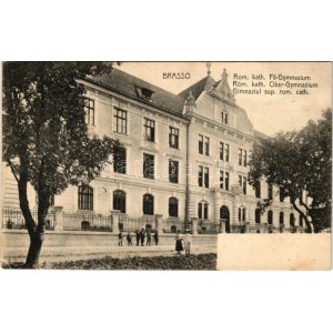 1908 Brassó, Kronstadt, Brasov; Római katolikus főgimnázium. Herz könyvnyomda / Roman Catholic high school (EK...