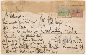 1921 Élesd, Alesd; Bethlen kastély / castle (ragasztónyom / glue marks)