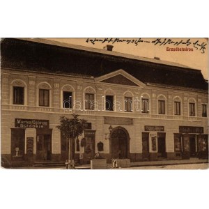 1912 Erzsébetváros, Elisabethstadt, Dumbraveni; Márton György sütödéje, Seer János fodrász terme...