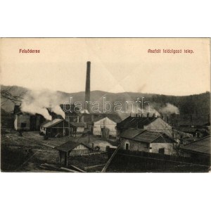 Felsőderna, Derna (Bihar, Bihor); Aszfaltfeldolgozó telep, gyár. Lévai üzleti könyvgyár r.t. (Nagyvárad) kiadása ...