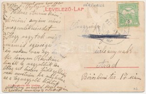 1913 Halmágycsúcs, Varfurile; vasútállomás. Moskovits Mór kiadása / railway station (ragasztónyom / glue marks...