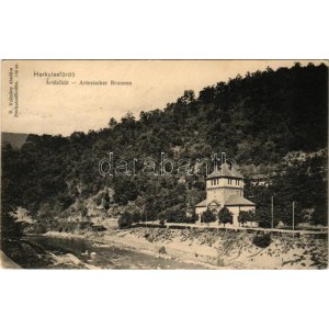1911 Herkulesfürdő, Baile Herculane; Artézi kút. R. Krizsány kiadása / Artesischer Brunnen / well, fountain (EK...