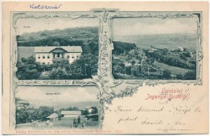 1900 Jegenye, Leghia (Kolozs); Jegenye fürdő, kastély, villa. Dunky Fivérek cs. és kir. udvari fényképészek 7974. / spa...