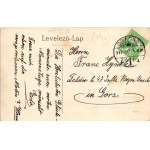 1912 Kőhalom, Reps, Rupea, Cohalm; Ansicht von der 121 Meter über dem Orte gelegenen Burg / látkép a várból ...
