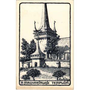 Magyarvalkó, Valeni (Kalotaszeg, Tara Calatei); erődtemplom, református templom / Calvinist fortified church...