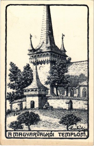 Magyarvalkó, Valeni (Kalotaszeg, Tara Calatei); erődtemplom, református templom / Calvinist fortified church...