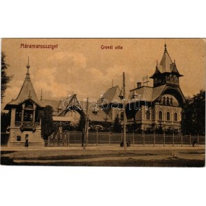 Máramarossziget, Sighetu Marmatiei; Groedl villa. No. 244. (W.L. ?) / villa
