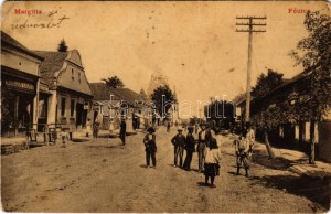 Margitta, Marghita; Fő utca, Winkler Lajos és Grosz Dávid üzlete. Fisch Lipót kiadása / main street, shops (EK...