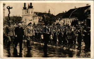 1940 Marosvásárhely, Targu Mures; bevonulás, vitéz Nagybányai Horthy Miklós kormányzó / entry of the Hungarian troops...