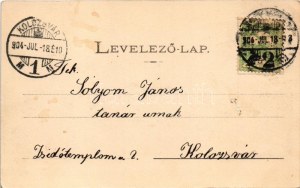 1904 Nagyvárad, Oradea; Bémer tér, Wagner, Wallerstein Fülöp fiai, Kádár János üzlete, drogéria. Helyfi László kiadása ...