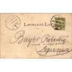 1904 Nagyvárad, Oradea; Szent László tér, piac, Általános takarékpénztár, Csarnok kávéház, Adria biztosító, Dell'Orto K...