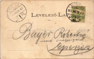 1904 Nagyvárad, Oradea; Szent László tér, piac, Általános takarékpénztár, Csarnok kávéház, Adria biztosító, Dell'Orto K...