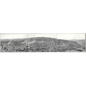 1913 Resicabánya, Resicza, Recita, Resita; látkép, vasgyár, iparvasút. Braumüller L. kiadása, 3...