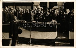 1940 Szatmárnémeti, Satu Mare; bevonulás, vitéz Nagybányai Horthy Miklós Magyarország kormányzója, Teleki Pál...