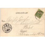 1902 Temesvár, Timisoara; Erdélyi laktanya kapuja. Polatsek-féle könyvekereskedés kiadása / K.u.K. military barracks...