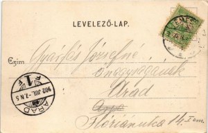 1902 Temesvár, Timisoara; Erdélyi laktanya kapuja. Polatsek-féle könyvekereskedés kiadása / K.u.K. military barracks...