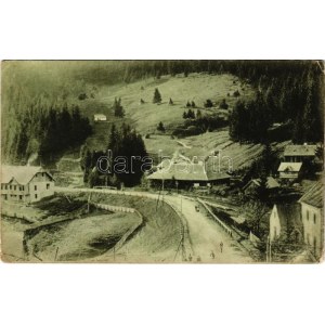 Tihuca, Tihucza, Tihuta (Báránykő, Piatra Fantanel); út Borgóprund felé. Chencinski Jakab kiadása ...