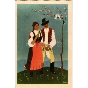 Udvarhelyszék, Scaunul Odorhei; Marosszéki népviselet. Kiadja a Székely Egyetemi és Főiskolai Hallgatók Egyesülete...