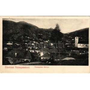 Verespatak, Goldbach, Rosia Montana; látkép, templom / general view, church (EK)