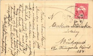 1917 Zsombolya, Hatzfeld, Jimbolia; Római katolikus templom. Kohl János kiadása / Catholic church (EK...
