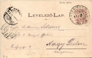 1899 Bártfa, Bardiov, Bardejov; Látkép. Divald Adolf 10. sz. / general view + 