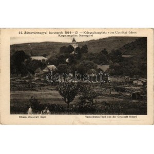 Biharó, Beheró, Becherov, Beheriv; elpusztult rész a csaták után. 44. Sárosvármegyei harcterek 1914-15. ...