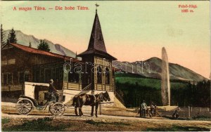 1912 Felsőhági, Visne Hagy, Vysné Hágy (Magas-Tátra, Vysoké Tatry); Étterem. Divald Károly műintézete Budapest 1957...