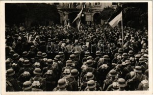1938 Ipolyság, Sahy; bevonulás, 
