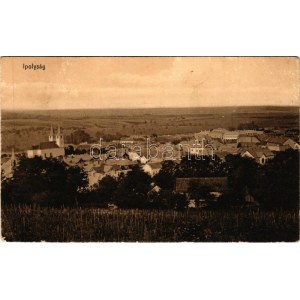 1911 Ipolyság, Sahy; látkép. Báró Barkóczy Sándor (1857-1925) miniszteri tanácsos...