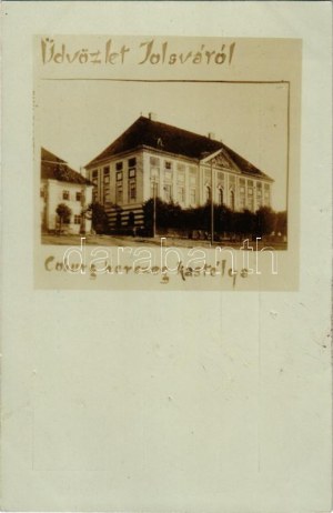 Jolsva, Jelsava; Koburg kastély (Koháry-Coburg kastély) / castle. photo (lyukak / pinholes)