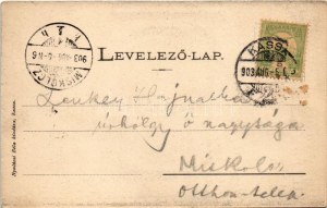 1903 Kassa, Kosice; II. Rákóczi Ferenc pecsétje. Kiállítási emléklap, Nyulászi Béla kiadása ...