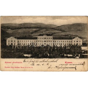 1902 Kassa, Kosice; katonai alreáliskola. Nyulászi Béla kiadása / military school (EK)