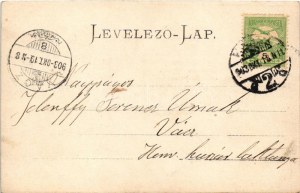1903 Kassa, Kosice; Kossuth Lajos utca, Vitéz A. üzlete. Varga Bertalan kiadása / street, shops...