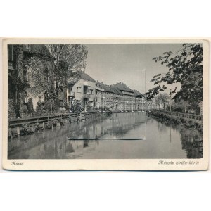 Kassa, Kosice; Mátyás király körút, leporellolap 10 kis képpel /riverside...