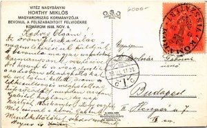 1938 Komárom, Komárno; bevonulás, Vitéz Nagybányai Horthy Miklós Magyarország kormányzója fehér lovon a hídon ...