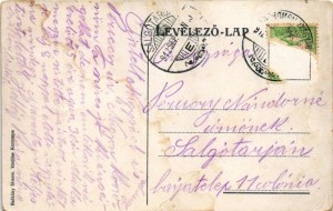 1912 Korompa, Krompach, Krompachy (Szepes); Fő tér, templomok. Balkány Simon kiadása / main square, churches (fa...