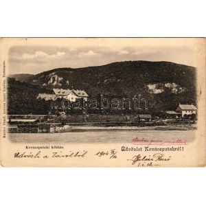 1904 Kovácspatak, Kovacov; Dunai uszoda, villa. Kardos Dezső kiadása / Danube riverside with swimming pool and villa ...