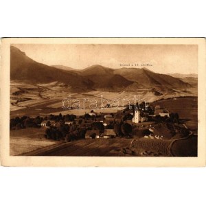 Liptószentmárton, St. Martin in der Liptau, Liptovsky Svaty Martincek; Kostol z 13. stoletia / látkép, 13...