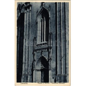 Lőcse, Levoca; Kostol z dnuka / templom belseje. Singer Elek kiadása / church, interior