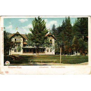 Lőcsefüred, Lőcse-fürdő, Levocské Kúpele (Lőcse, Levoca); Fürdőház, nyaraló. Feitzinger Ede 1902/12. 438. Auto-Chrom ...