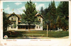 Lőcsefüred, Lőcse-fürdő, Levocské Kúpele (Lőcse, Levoca); Fürdőház, nyaraló. Feitzinger Ede 1902/12. 438. Auto-Chrom ...