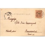 1899 Losonc, Lucenec; Kubinyi tér, Fogel Mátyás, Redlinger Ignác üzlete és saját kiadása / square, shops, monument (fl...