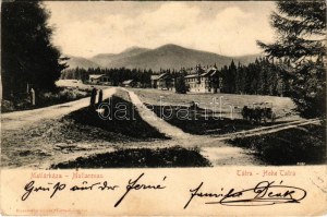 1905 Matlárháza, Matliary, Tatranské Matliare (Magas-Tátra, Vysoké Tatry); szálloda, nyaralók. Kuszmann Gyula kiadása ...