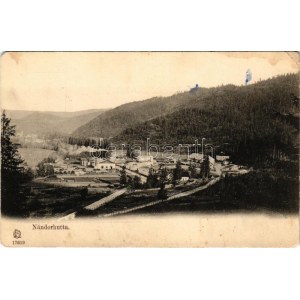 Nándorhuta, Nová Masa (Nándorvölgy, Valkovna); látkép, vasgyár / general view, iron factory (EM...