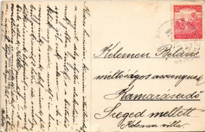 1917 Nyitra, Vármegye utca, gyógyszertár, üzlet, Singer varrógép reklám. Huszár István kiadása / street view, shop...