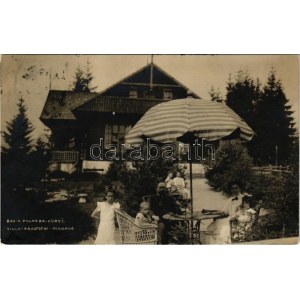 1912 Polhora, Árva-Polhora, Oravská Polhora; Rasofszky nyaraló / villa. photo (ragasztónyom / glue marks...