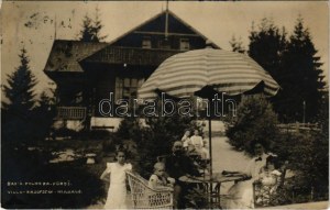 1912 Polhora, Árva-Polhora, Oravská Polhora; Rasofszky nyaraló / villa. photo (ragasztónyom / glue marks...